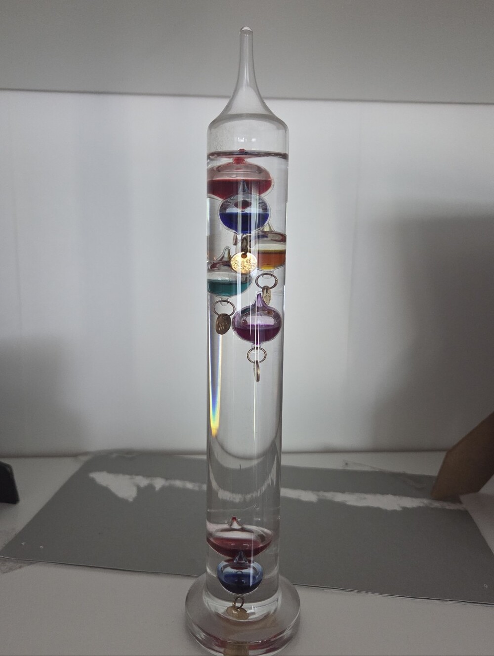 Vintage Free Standing Galileo Thermometer
